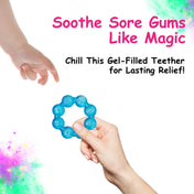 Adore Luscious Water Filled EVA Teether- Beads Blue- 2pack