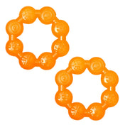 Adore Luscious Water Filled EVA Teether- Beads Orange 2pack