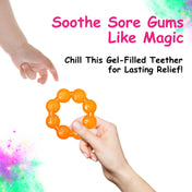 Adore Luscious Water Filled EVA Teether- Beads Orange 2pack