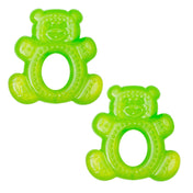 Adore Luscious Water Filled EVA Teethers- Green Teddy -2pack