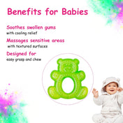 Adore Luscious Water Filled EVA Teethers- Green Teddy -2pack
