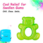 Adore Luscious Water Filled EVA Teethers- Green Teddy -2pack