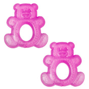 Adore Luscious Water Filled EVA Teethers- Pink Teddy -2pack