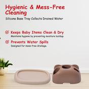 Adore Mama Bear 3 in 1 Silicon Bottle Cleaning Brush Kit- Brown