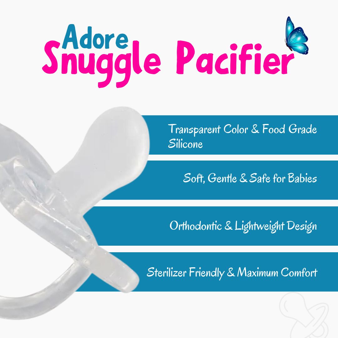 Adore Snuggle- The Silicon Pacifier- Pack of 2