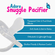 Adore Snuggle- The Silicon Pacifier- Pack of 2