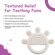 Adore Tusk Pro Silicon Teether - Hi 5 Theme Cream