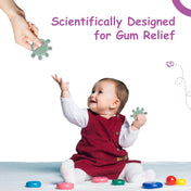 Adore Tusk Pro Silicon Teether - Hi 5 Theme Green