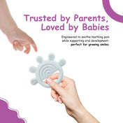 Adore Tusk Pro Silicon Teether - Hi 5 Theme Blue