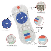 Adore Tusk Pro Silicon Teether - Remote Theme Grey