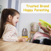 Adore Koh Stainless Steel Wide Neck Feeding Bottle with Silicon Sleeve - 150ml Yellow