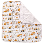 Adore Pro SPRING! The Premium Organic  Muslin Multipurpose Baby Towel cum Blanket - 75*75 cms - Transport Theme