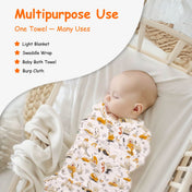 Adore Pro SPRING! The Premium Organic  Muslin Multipurpose Baby Towel cum Blanket - 75*75 cms - Transport Theme