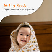 Adore Pro SPRING! The Premium Organic  Muslin Multipurpose Baby Towel cum Blanket - 75*75 cms - Transport Theme