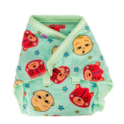 Adore Insta Dry Baby Cloth Tie Knot Langot/ Nappies/ Langota - Holds up to 2* Pees 9-12 months- Green Kiddo