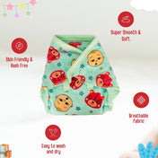 Adore Insta Dry Baby Cloth Tie Knot Langot/ Nappies/ Langota - Holds up to 2* Pees -4-8 months- Yellow Duck