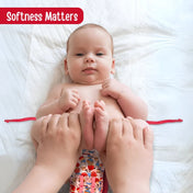 Adore Insta Dry Baby Cloth Tie Knot Langot/ Nappies/ Langota - Holds up to 2* Pees- 4-8 months Pink Candy