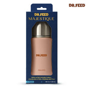 Adore Dr.Feed Majestique Insulated Thermos Hot/ Cold Stainless Steel Feeding Bottle with Anti-Colic Teat- D3- 180ml-Light Peach