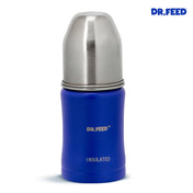 Adore Dr.Feed Majestique Insulated Thermos Hot/ Cold Stainless Steel Feeding Bottle with Anti-Colic Teat- D3- 180ml- Royal Blue