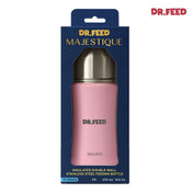 Adore Dr.Feed Majestique Insulated Thermos Hot/ Cold Stainless Steel Feeding Bottle with Anti-Colic Teat- D4- 270ml- Baby Pink