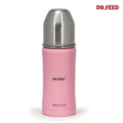Adore Dr.Feed Majestique Insulated Thermos Hot/ Cold Stainless Steel Feeding Bottle with Anti-Colic Teat- D4- 270ml- Baby Pink