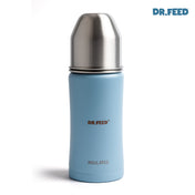 Adore Dr.Feed Majestique Insulated Thermos Hot/ Cold Stainless Steel Feeding Bottle with Anti-Colic Teat- D4- 270ml- Baby Blue