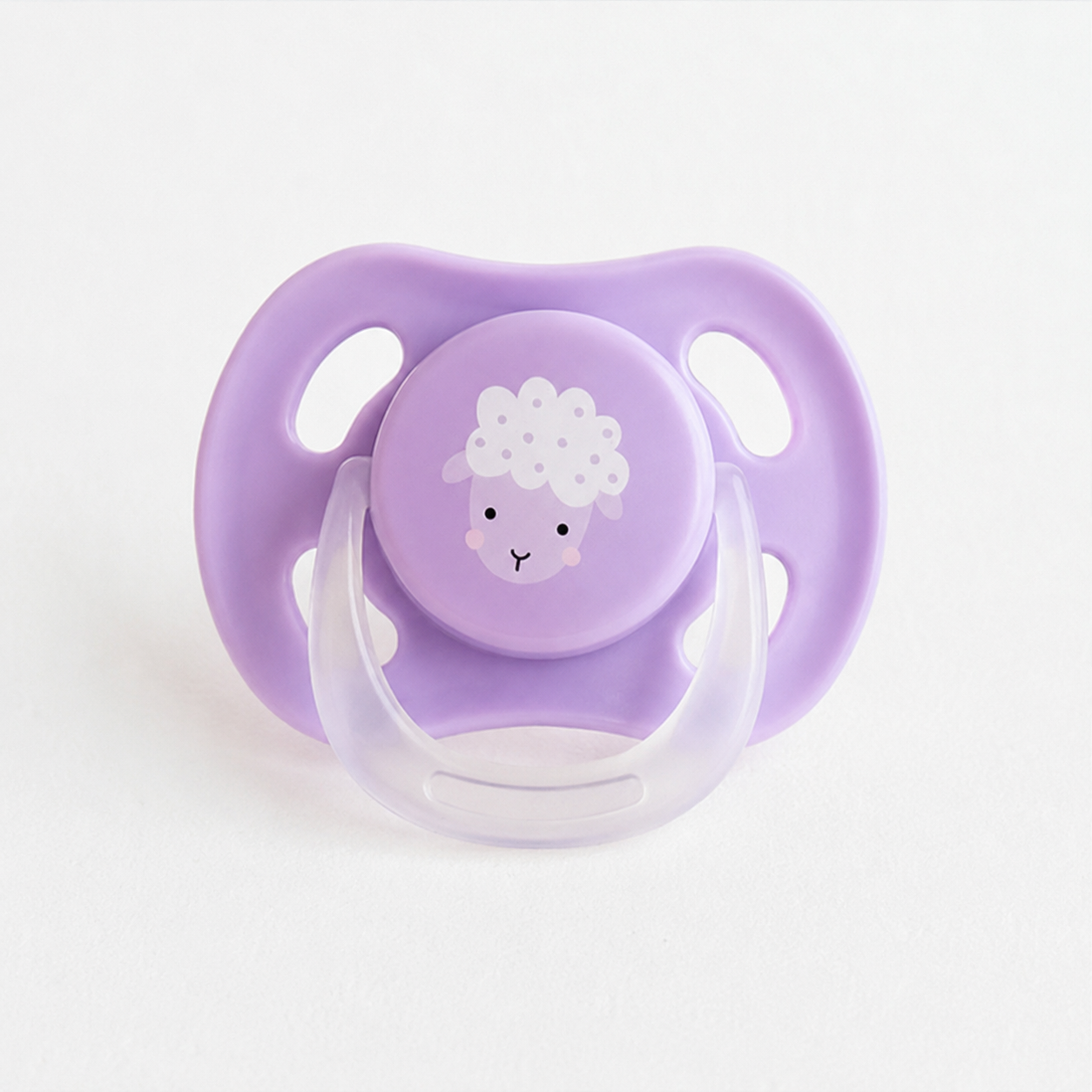 Adore Airo! The Symmetrical Pacifier that Glows in Dark with Storage Case- Purple