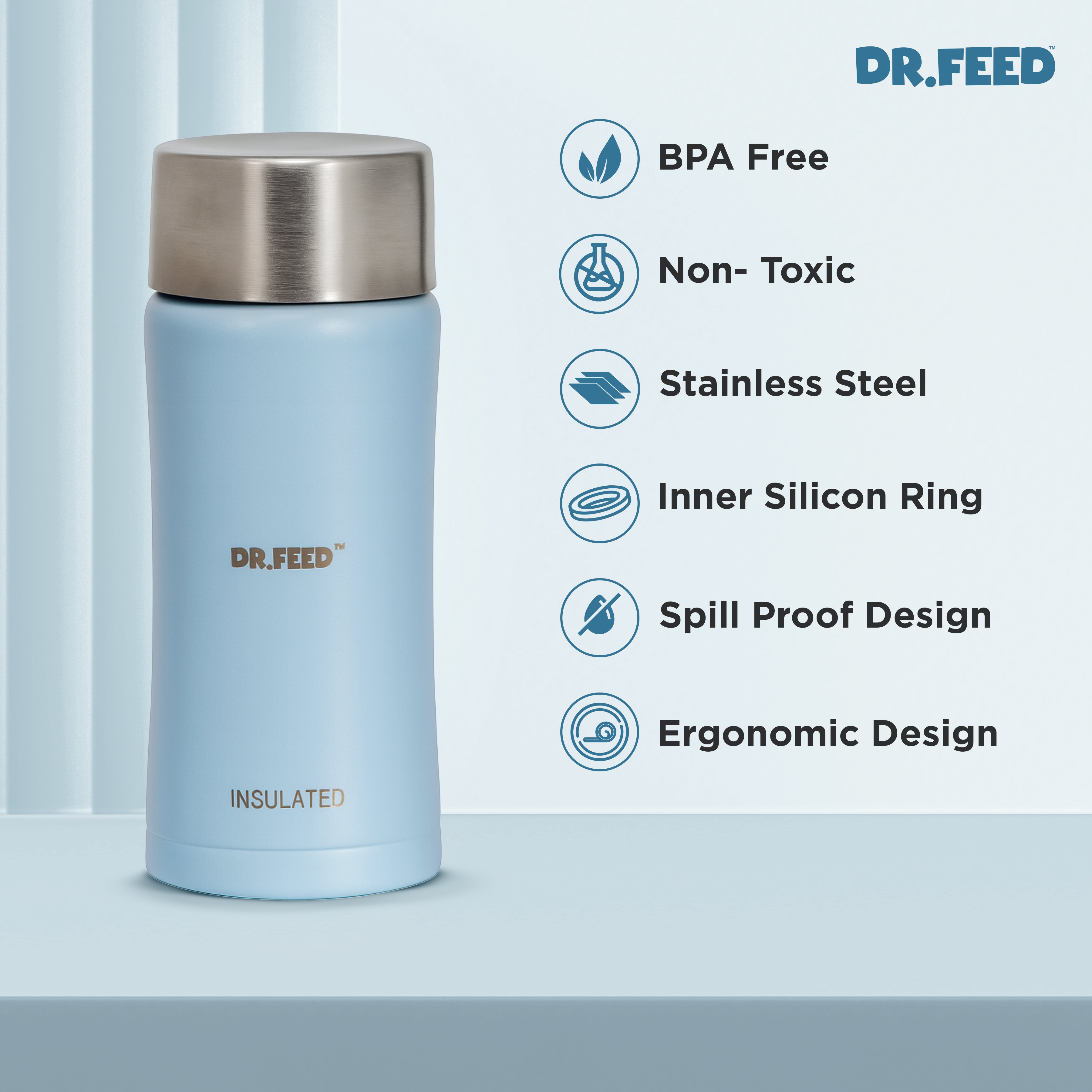 Adore Dr.Feed Capster! The Wideneck Stainless Steel Cap- Pack of 2- Fits with D3 and D4