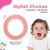 Adore Dr.Feed Bestie! The Silicon Base for Dr.Feed Wide Neck Bottles- Baby Pink- Pack of 2