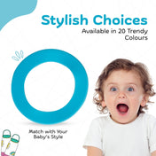 Adore Dr.Feed Bestie! The Silicon Base for Dr.Feed Wide Neck Bottles- Sky Blue Pack of 2