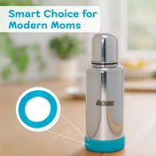 Adore Dr.Feed Bestie! The Silicon Base for Dr.Feed Wide Neck Bottles- Sky Blue Pack of 2