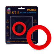 Adore Dr.Feed Bestie! The Silicon Base for Dr.Feed Wide Neck Bottles- Cherry Red Pack of 2