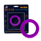 Adore Dr.Feed Bestie! The Silicon Base for Dr.Feed Wide Neck Bottles- Pixy Purple Pack of 2