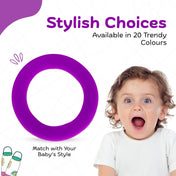Adore Dr.Feed Bestie! The Silicon Base for Dr.Feed Wide Neck Bottles- Pixy Purple Pack of 2