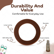 Adore Dr.Feed Bestie! The Silicon Base for Dr.Feed Wide Neck Bottles- Earthen Brown Pack of 2