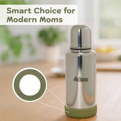 Adore Dr.Feed Bestie! The Silicon Base for Dr.Feed Wide Neck Bottles- Military Green Pack of 2