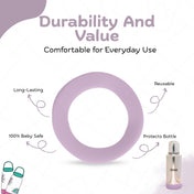 Adore Dr.Feed Bestie! The Silicon Base for Dr.Feed Wide Neck Bottles- Lucky Lavender Pack of 2