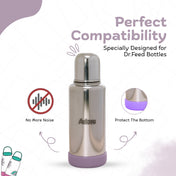 Adore Dr.Feed Bestie! The Silicon Base for Dr.Feed Wide Neck Bottles- Lucky Lavender Pack of 2