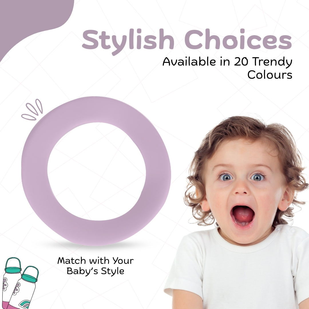 Adore Dr.Feed Bestie! The Silicon Base for Dr.Feed Wide Neck Bottles- Lucky Lavender Pack of 2