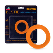Adore Dr.Feed Bestie! The Silicon Base for Dr.Feed Wide Neck Bottles- Funky Orange Pack of 2