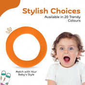 Adore Dr.Feed Bestie! The Silicon Base for Dr.Feed Wide Neck Bottles- Funky Orange Pack of 2