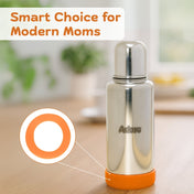 Adore Dr.Feed Bestie! The Silicon Base for Dr.Feed Wide Neck Bottles- Funky Orange Pack of 2