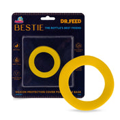Adore Dr.Feed Bestie! The Silicon Base for Dr.Feed Wide Neck Bottles- Yanky Yellow Pack of 2