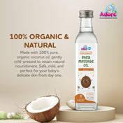 Adore Pure & Premium Organic Extra Virgin Coconut Oil -Cold Pressed- Glass Bottle- 250ml