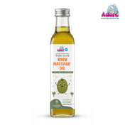 Adore Organic Extra Virgin Pure Olive Baby Massage Oil - Cold Pressed- Imported from Spain - Glass Bottle 250ml