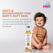 Adore Pure & Premium Sweet Almond Baby Oil- Cold Pressed - Glass Bottle- 100ml