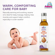 Adore Pure & Premium Cold Pressed Sesame Oil- Glass Bottle - 250ml