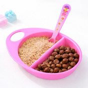 Adore Supper Hero Feeding Bowl with Spoon, Fork & Wooden Masher- Pink