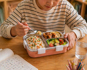 Adore Smart Meal 3 Stainless Steel Bento Insulated Lunch Box with 3 Compartments and Spoon- Yellow