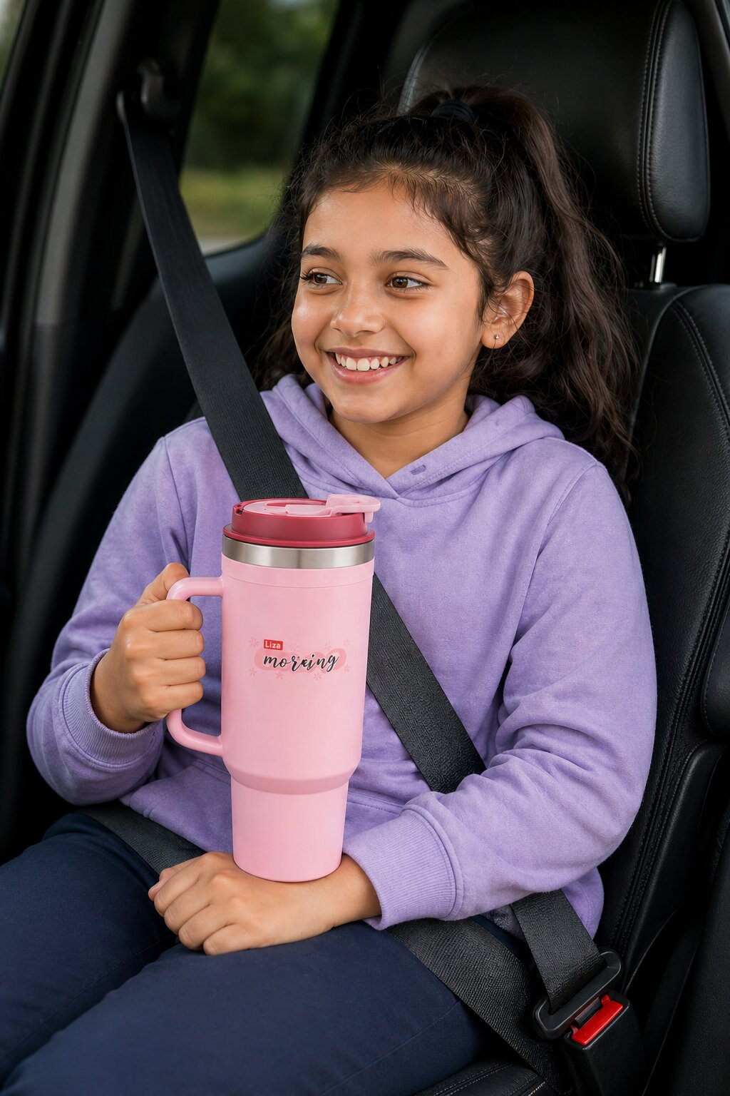 Adore Hydrate Pro Insulated Thermoware Drinking Tumbler Bottle with Handle-750ml-Pink